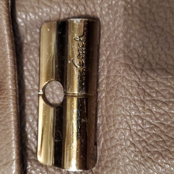 Purple toned COACH satchel - Picture 2 of 12